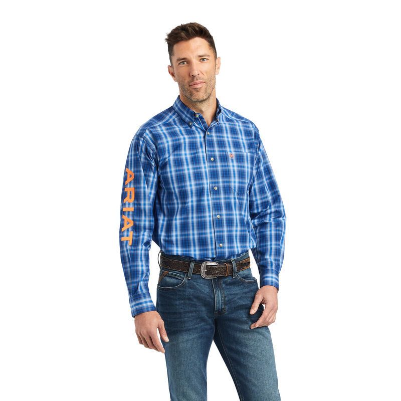 Ariat Mens Pro Series Team Marcos Classic Fit Shirt Olympian Blue