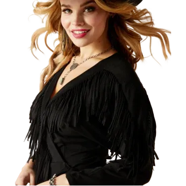 Ariat Women's Black Hill Wrap Dress - Black