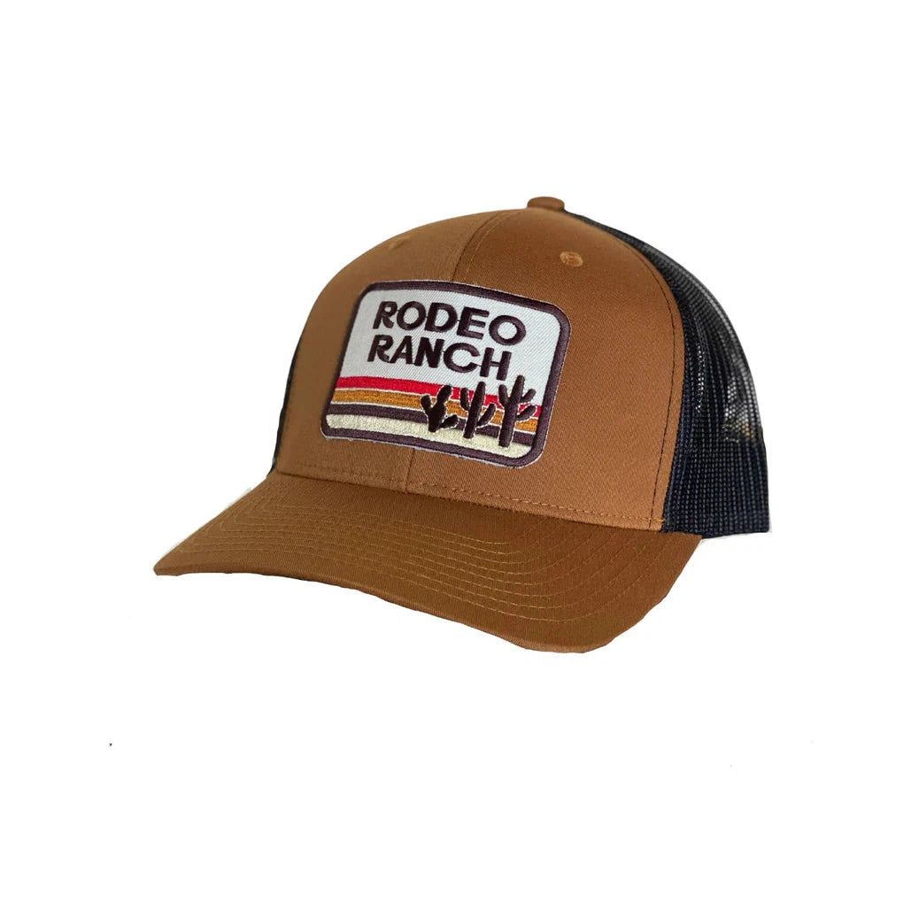 Rodeo Ranch Retro Cactus Hat - Camel/Black