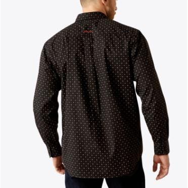 Ariat Men's Long Sleeve Westbrook Classic Fit Shirt- Black