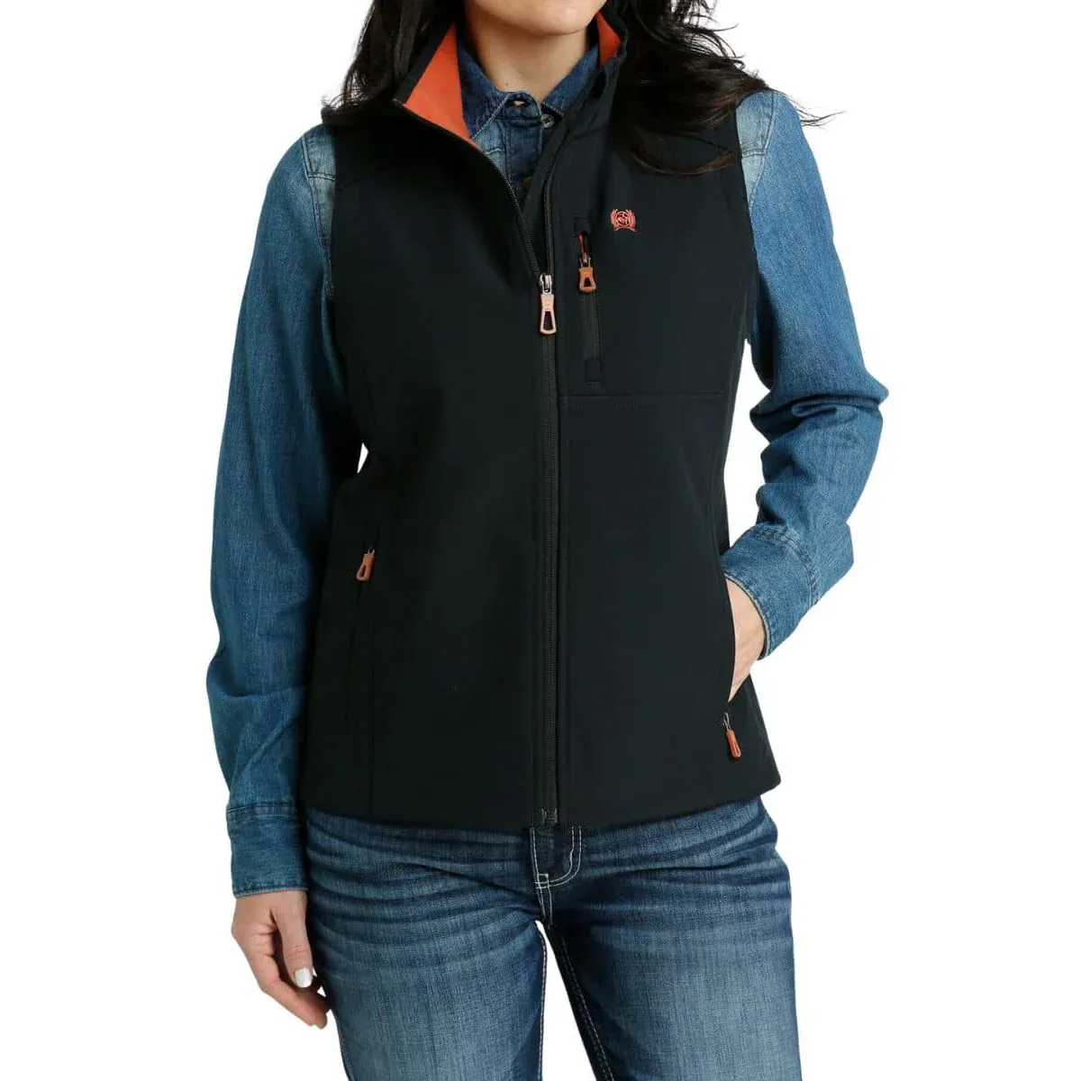 Cinch Women's 1/2 Bonded Concealed Carry Vest - Black, Size: XS