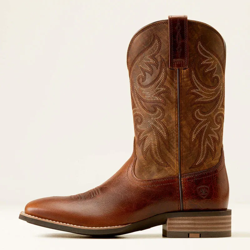 Ariat Men's Slingshot Cowboy Boots - Beasty Brown/Rugged Tan, Size: 7