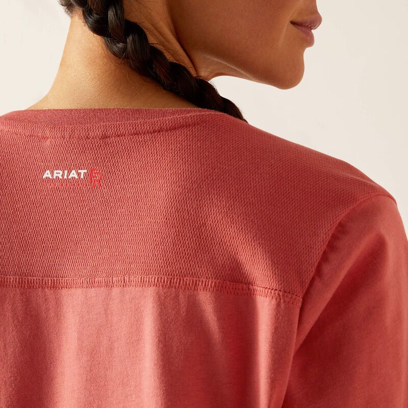 Ariat Women's FR Advanced Comfort Crew Top - Mineral Red