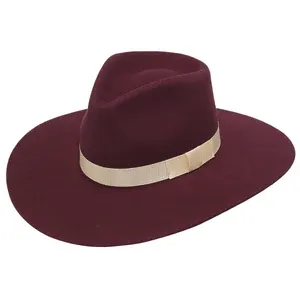 Women's Pinch Front Hat - Assorted Colours, Colour: Burgundy, Size: S
