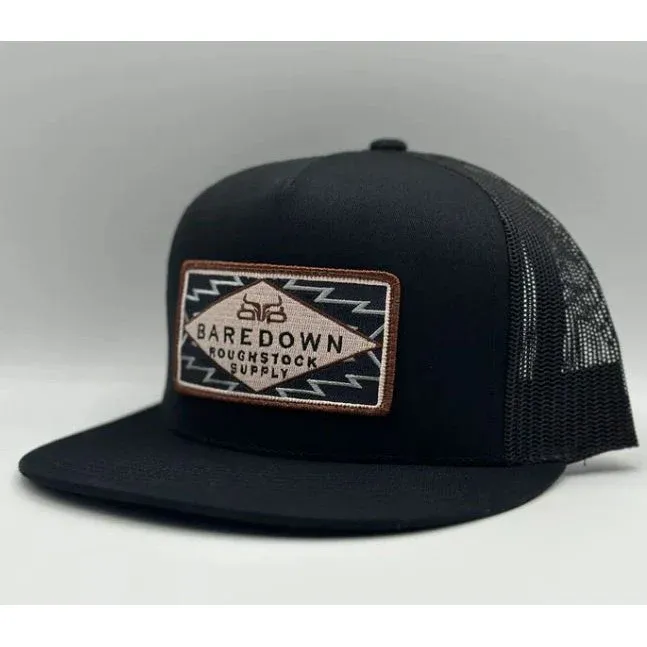 Baredown Brand Roughstock Flat Bill Ball Cap - Multiple Colours