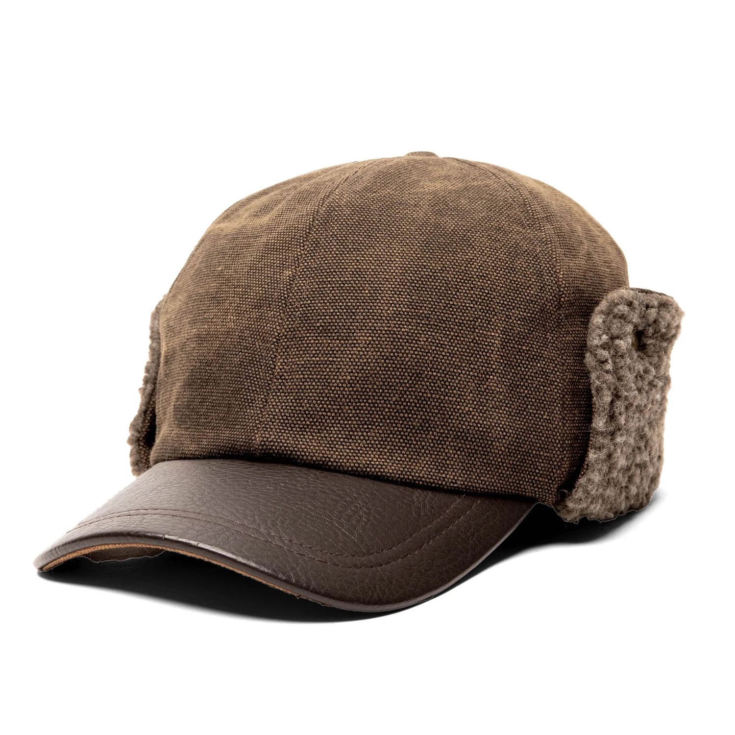 Crown Cap Heavy Cotton Canvas Ball Cap - Multiple Colour Combinations, Colour: Dark Brown, Size: M-L