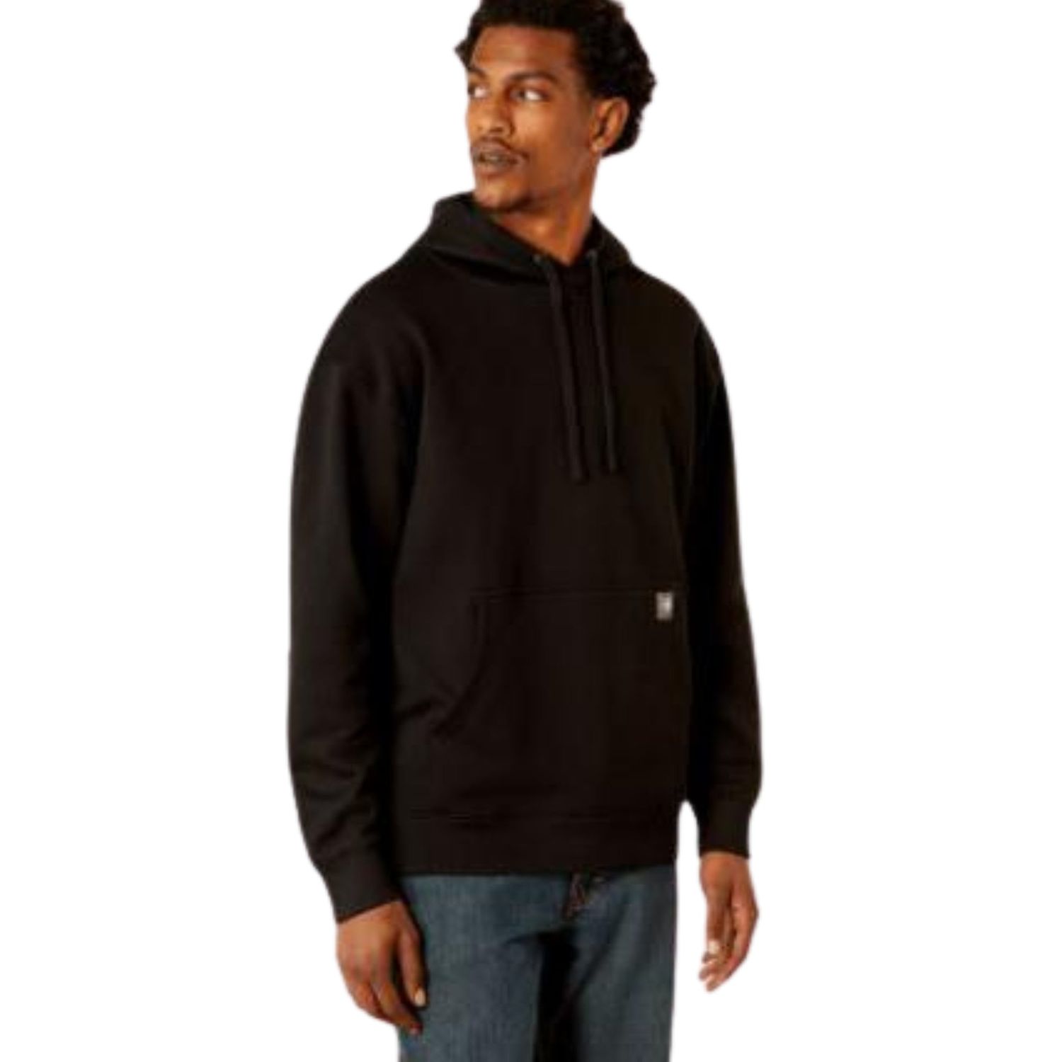 Ariat Men's Long Sleeve Rebar Workman Hardhead Hoodie - Black