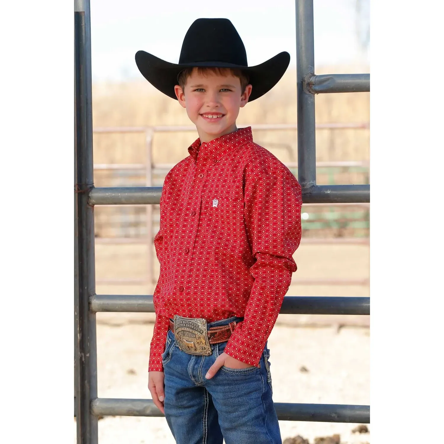 Cinch Boy's Long Sleeve Button Down Shirt