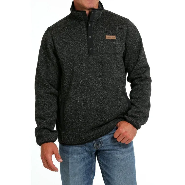 Cinch Men's Pullover Sweater - Charcoal, Size: 3XL