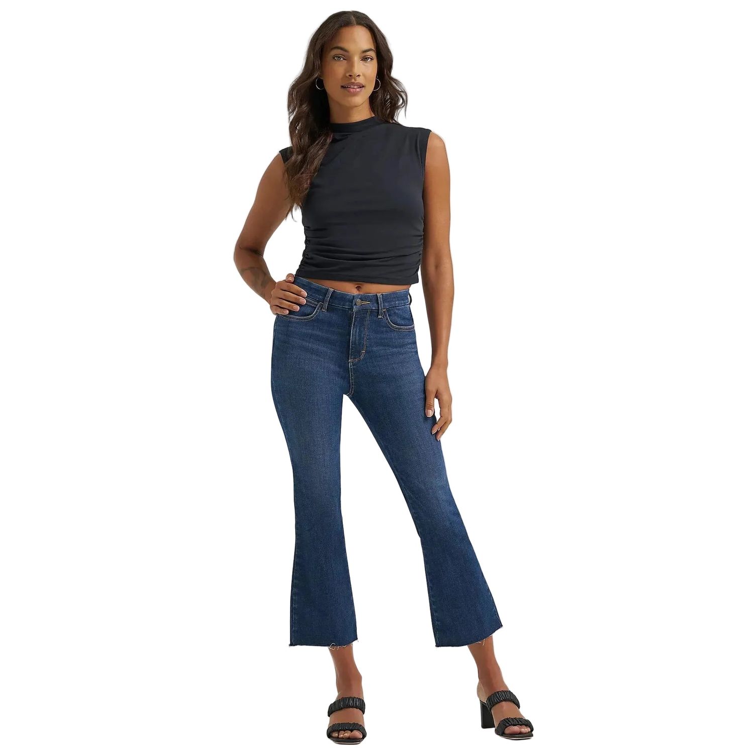 Wrangler Women's Bespoke Slim Kick Flare Jean - Rosa