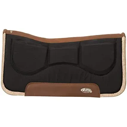 Weaver Wool Blend Felt Shim Saddle Pad 32" x 32", Color: Black
