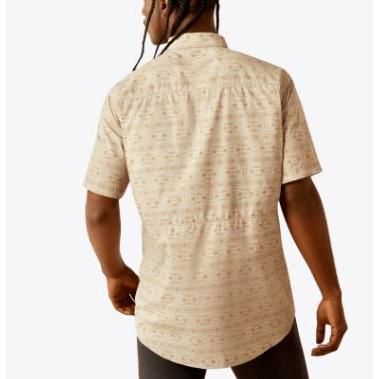 Ariat Men's VentTEK Outbound Classic Fit Shirt- Taupe Grey