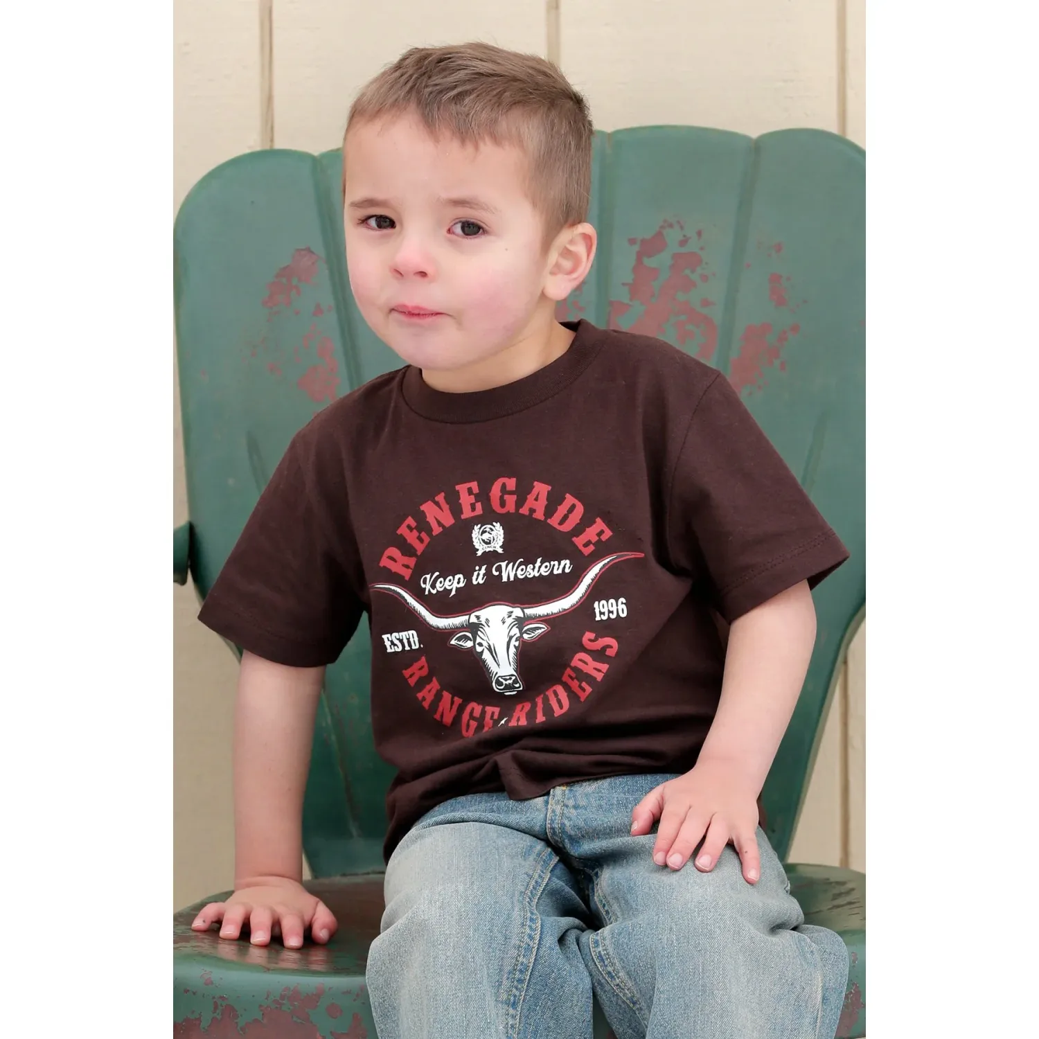 Cinch Boy's SS Tee - Brown