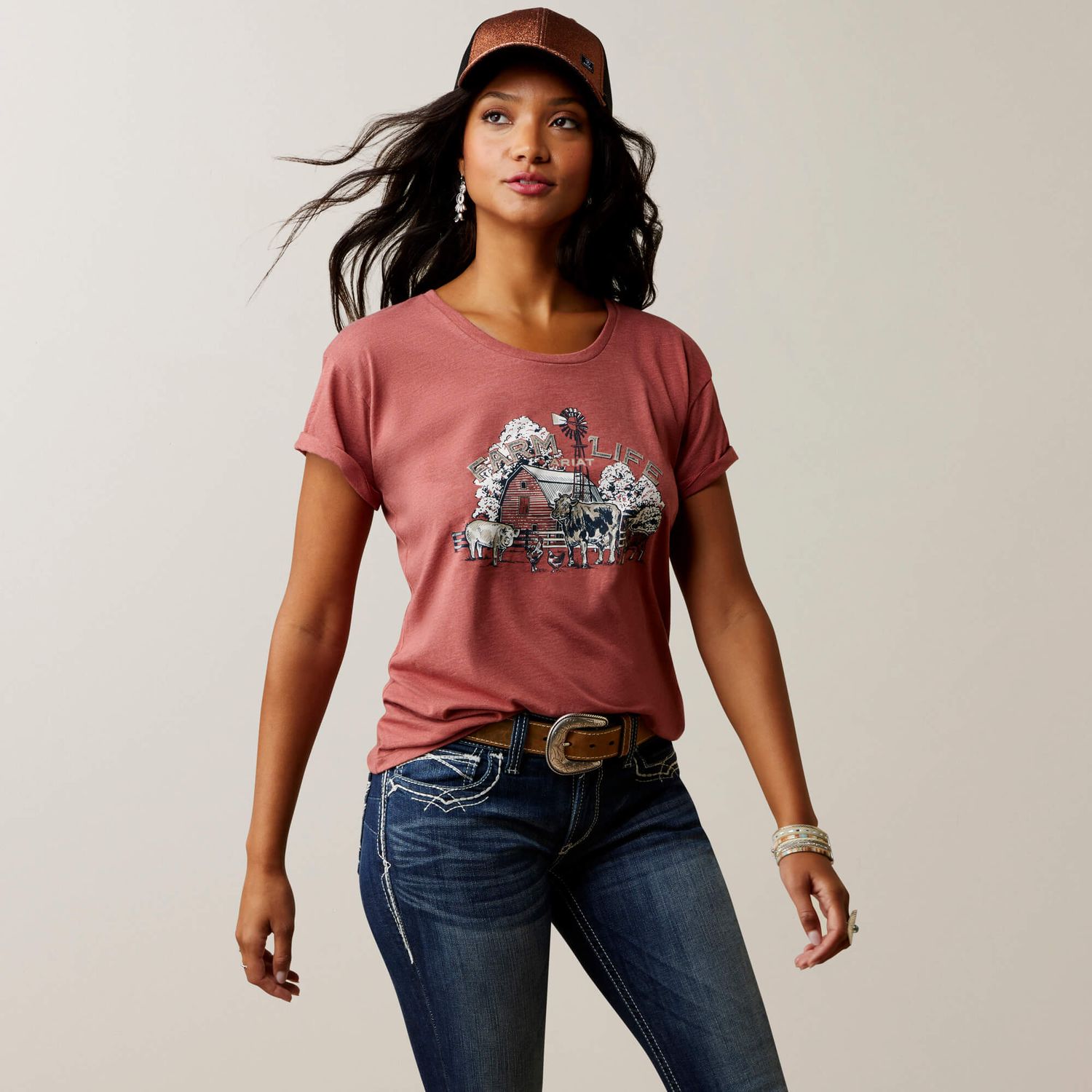 Ariat Women's Barnyard SS T-Shirt