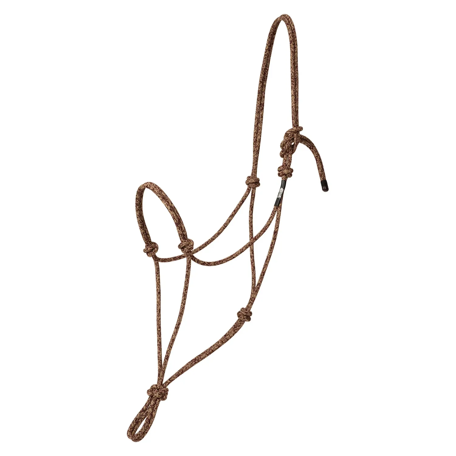 Weaver Leather Silvertip Big Sky Rope Halter Large, Color: Burgundy / Tan