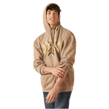 Ariat Men's Pueblo Hoodie - Brindle Heather