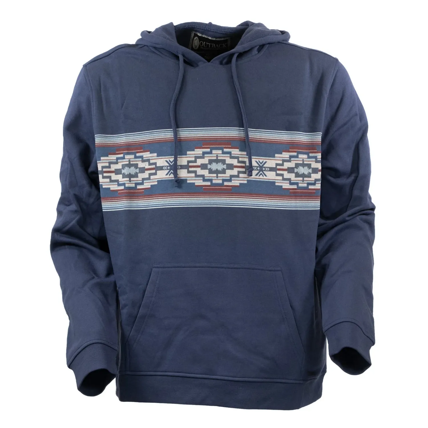 Outback Men's Casey Hoodie - Multiple Colours, Colour: Blue, Size: 2XL