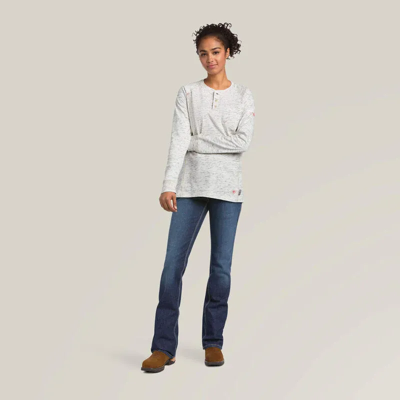 Ariat Womens FR Air Henley LS Top