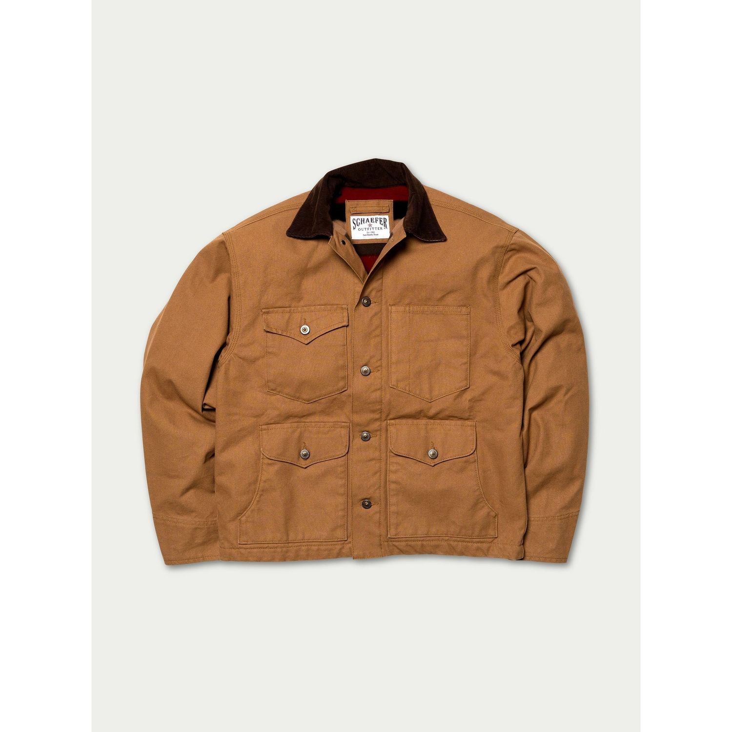 Schaefer Men's Blanket Lined Vintage Brush Jacket - Saddle