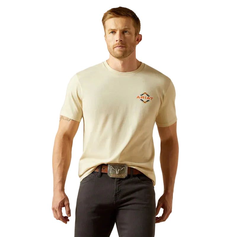 Ariat Men's Short Sleeve Tapaz Zapoteco Tee Shirt - Natural