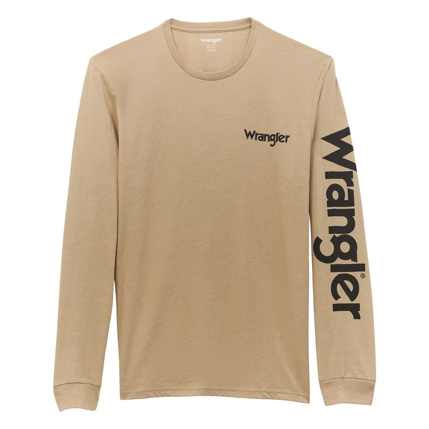 Wrangler Men's Graphic T-Shirt - Pup Truck - Trench Coat Heather