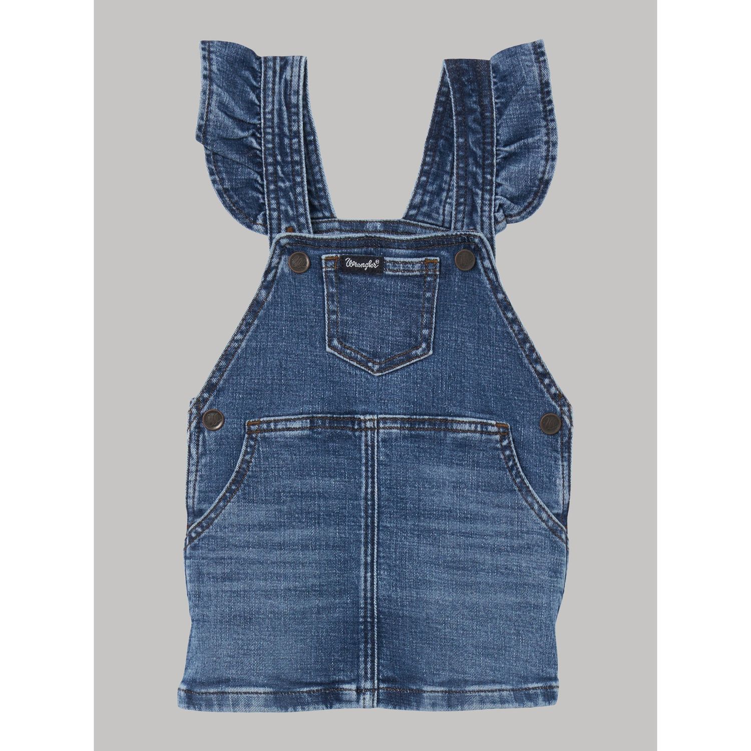 Wrangler Baby Girl's Denim Skirtall - Dark Wash