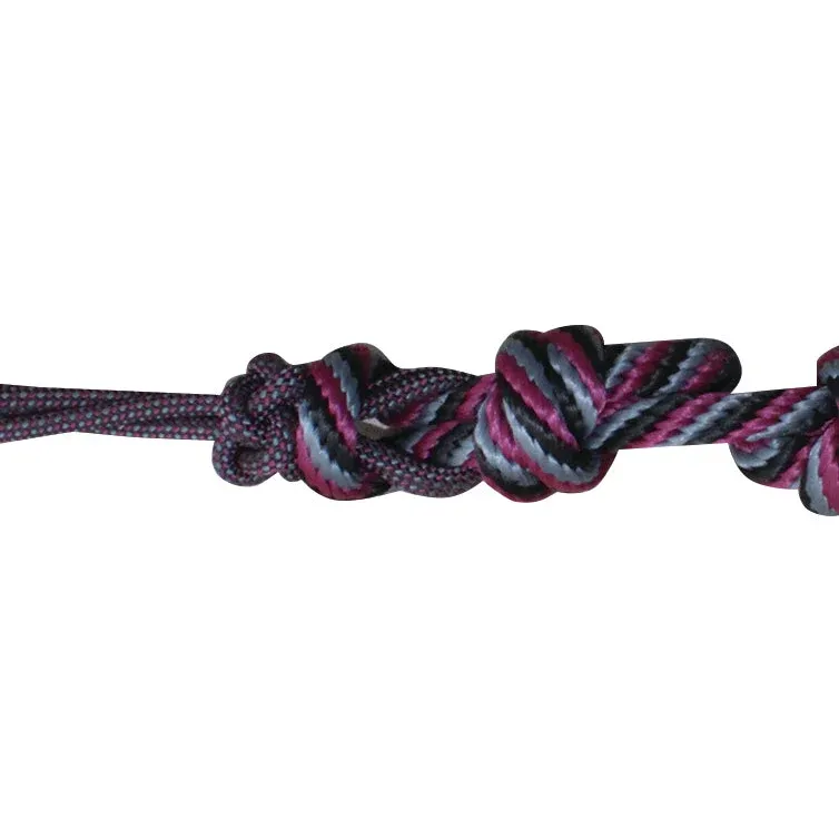 Professional's Choice Halter Roper w/10' Lead, Color: Black/Charcoal/Burgundy