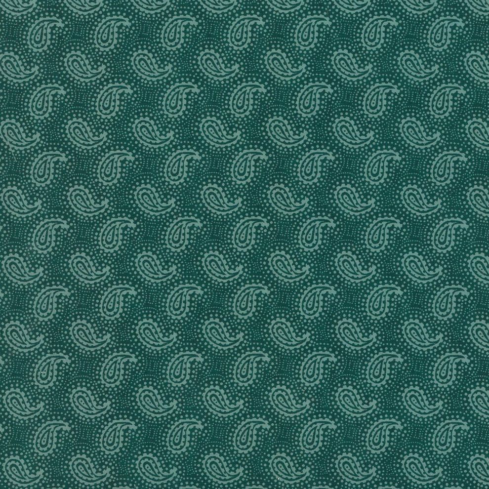 Wrangler Men's George Strait Long Sleeve Paisley Shirt- Teal