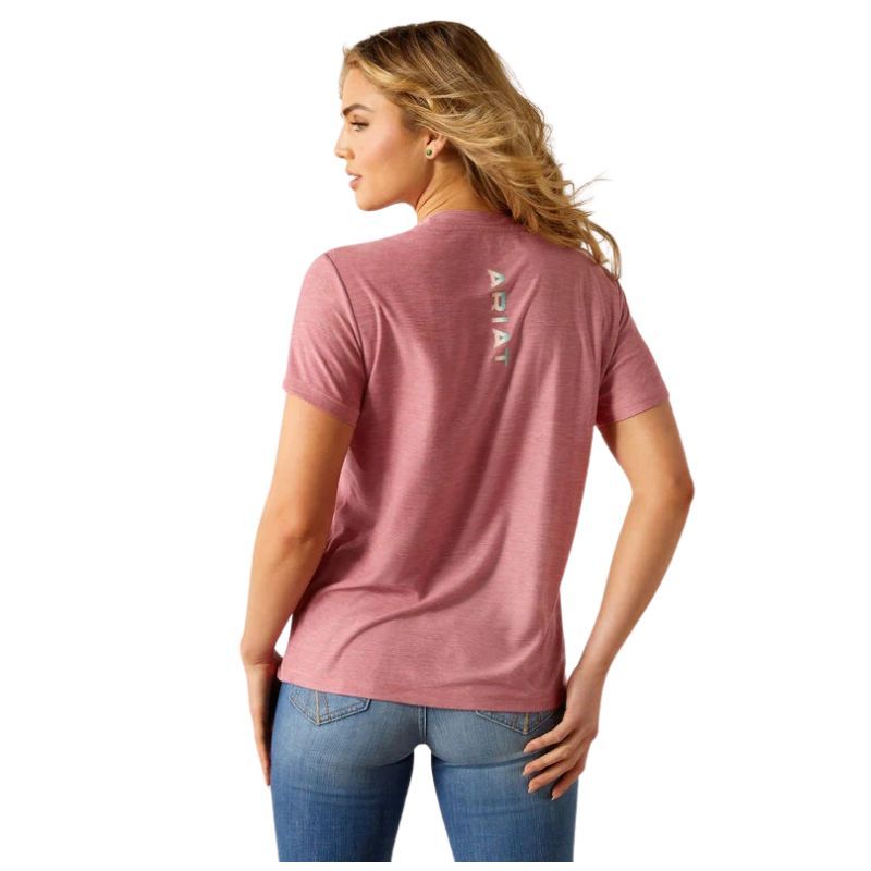 Ariat Women's Short Sleeve Lugna Black Logo Tee Shirt-