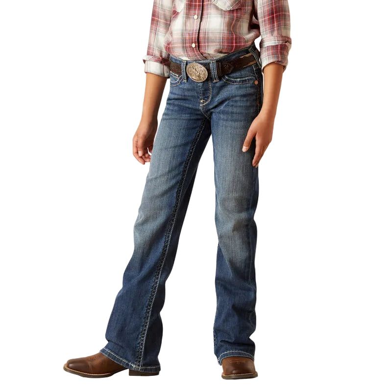 **Ariat Girl's REAL Everlee Bootcut Jeans - Chill Blue