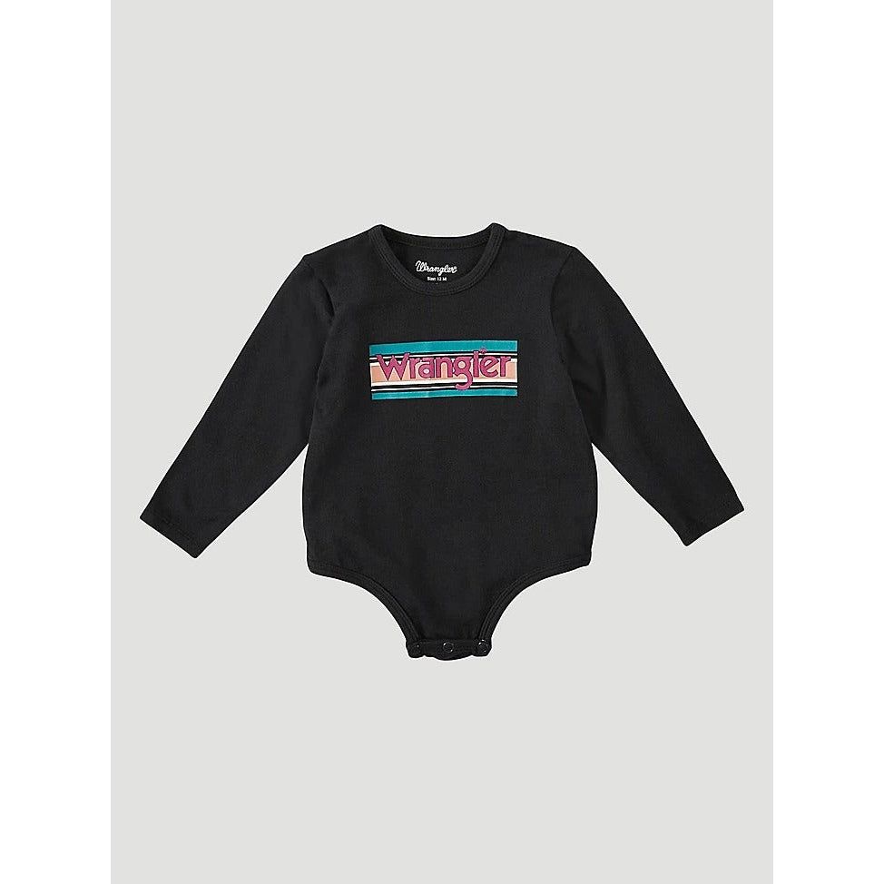 Wrangler Baby Girl Long Sleeve Painted Sunset Onesie