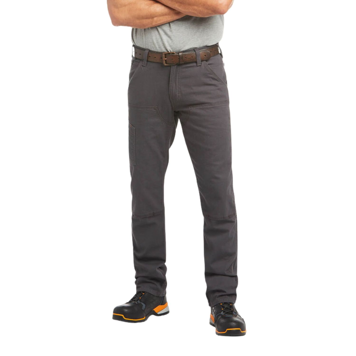 Ariat Men's Rebar M4 Low Rise DuraStretch Stackable Straight Pants - Grey