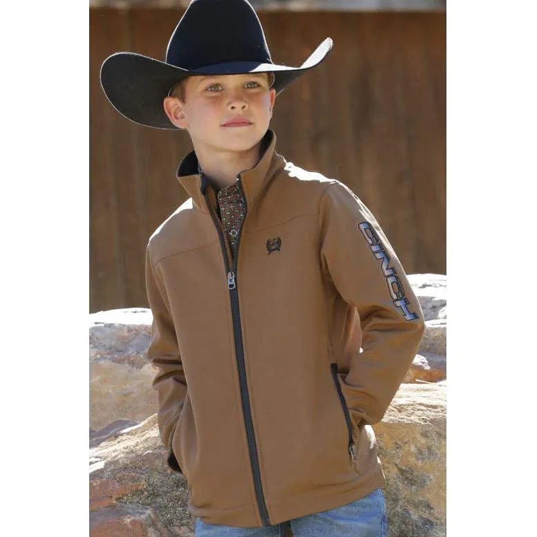 Cinch Boy's Bonded Long Sleeve Jacket-Brown