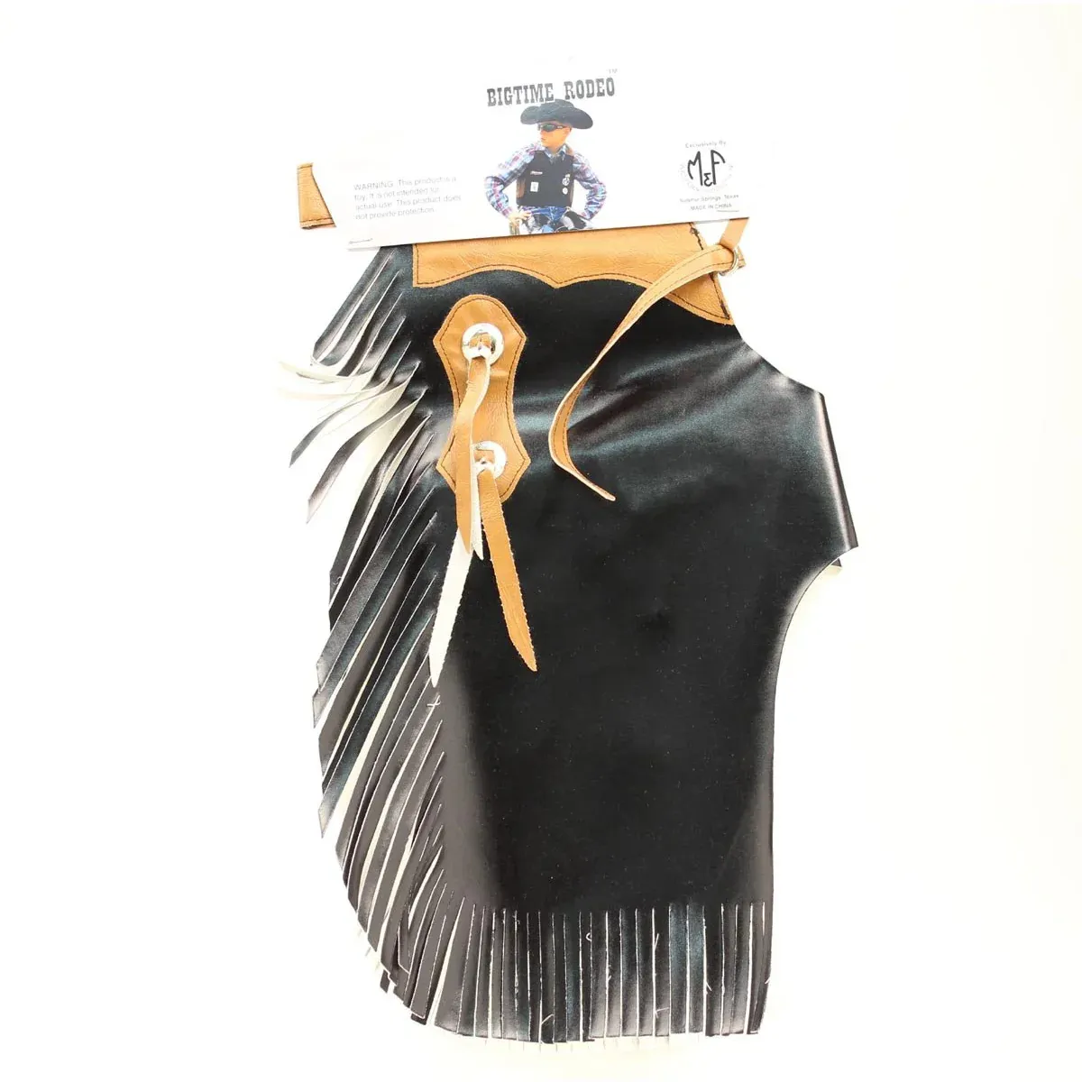 Big Time Rodeo Youth Chaps Black and Brown, Size: S