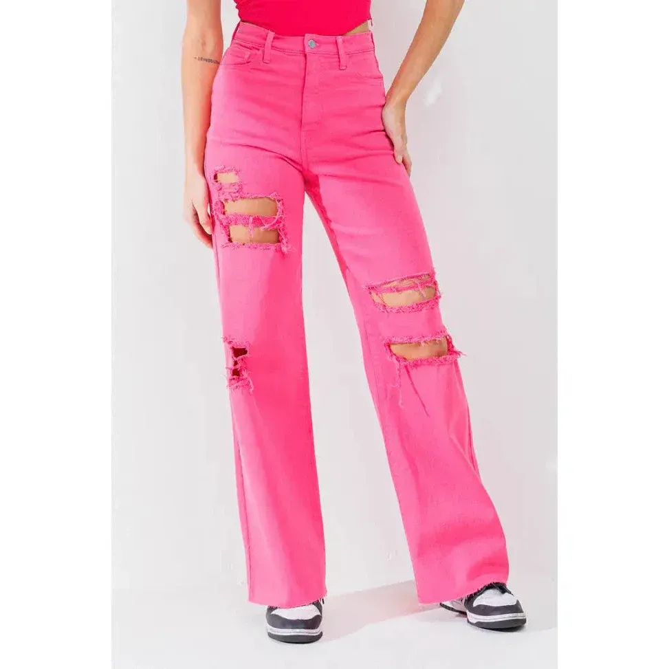 Be Vibrant Women's Wide Leg Jeans