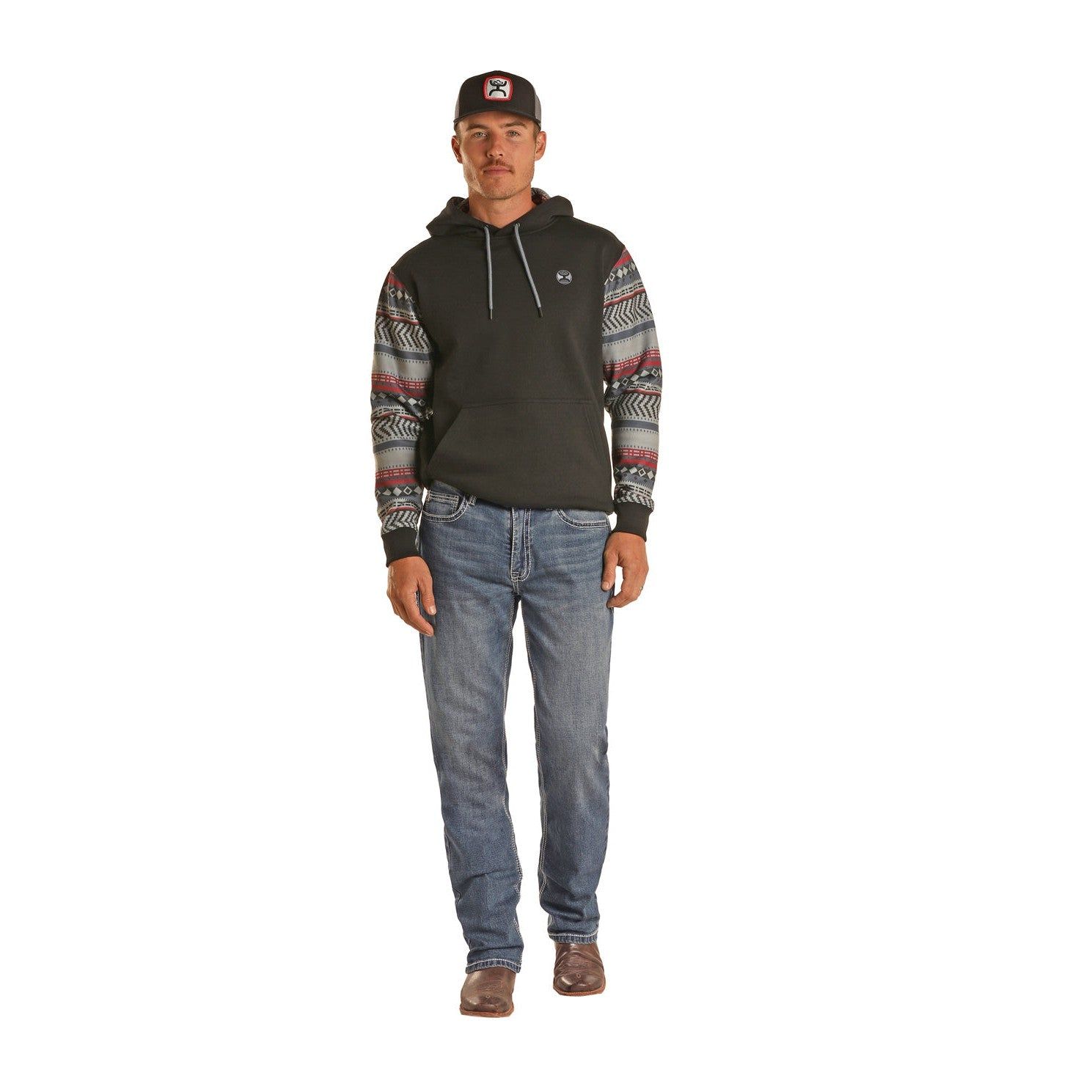 Hooey Men's Rope Stitched Stackable Jeans - Medium Wash