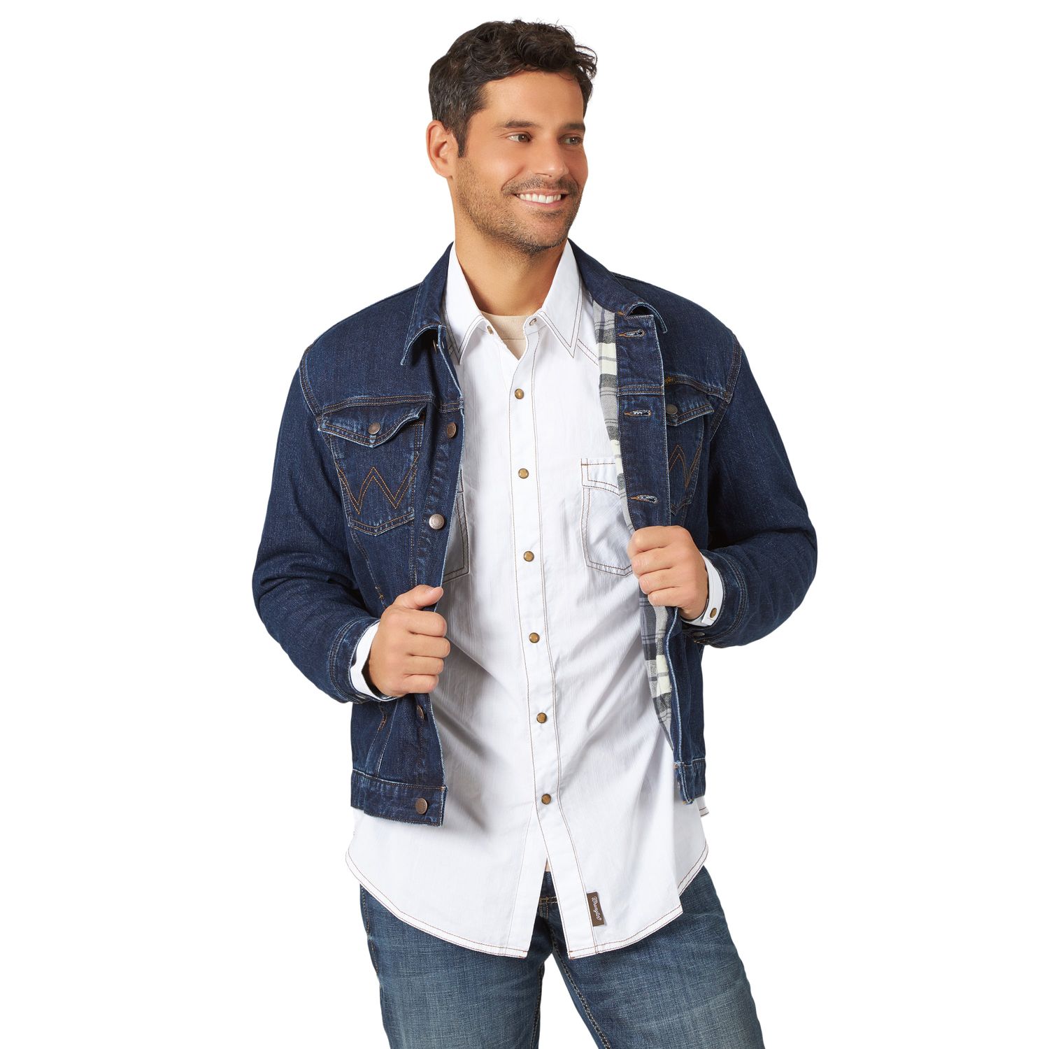 Wrangler Mens Blanket Lined Denim Jacket