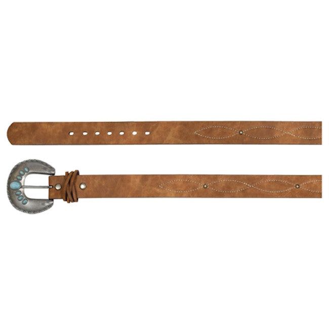 Catchfly Womens Belt Tan w/Stitch