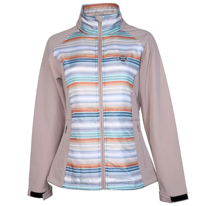 Hooey Girl's Softshell Jacket - Tan/Serape