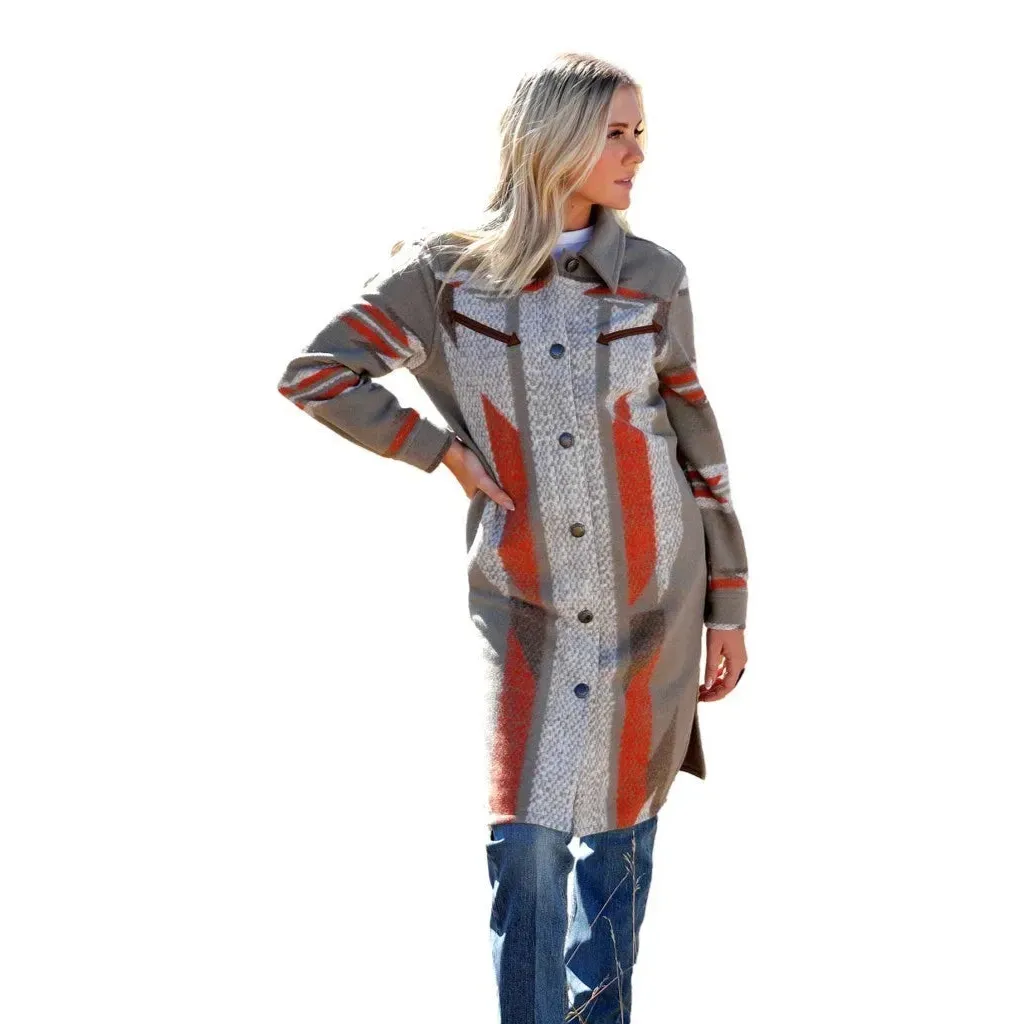 Cinch Women's Long Sleeve Duster- Stone