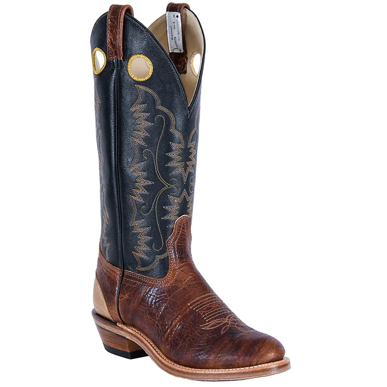Brahma Men's Buckaroos &amp; Bronc Western Boots - Maple/Black