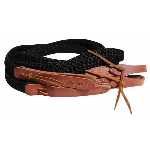 Professional's Choice Split Reins Quiet Control - Assorted Colours, Color: Black