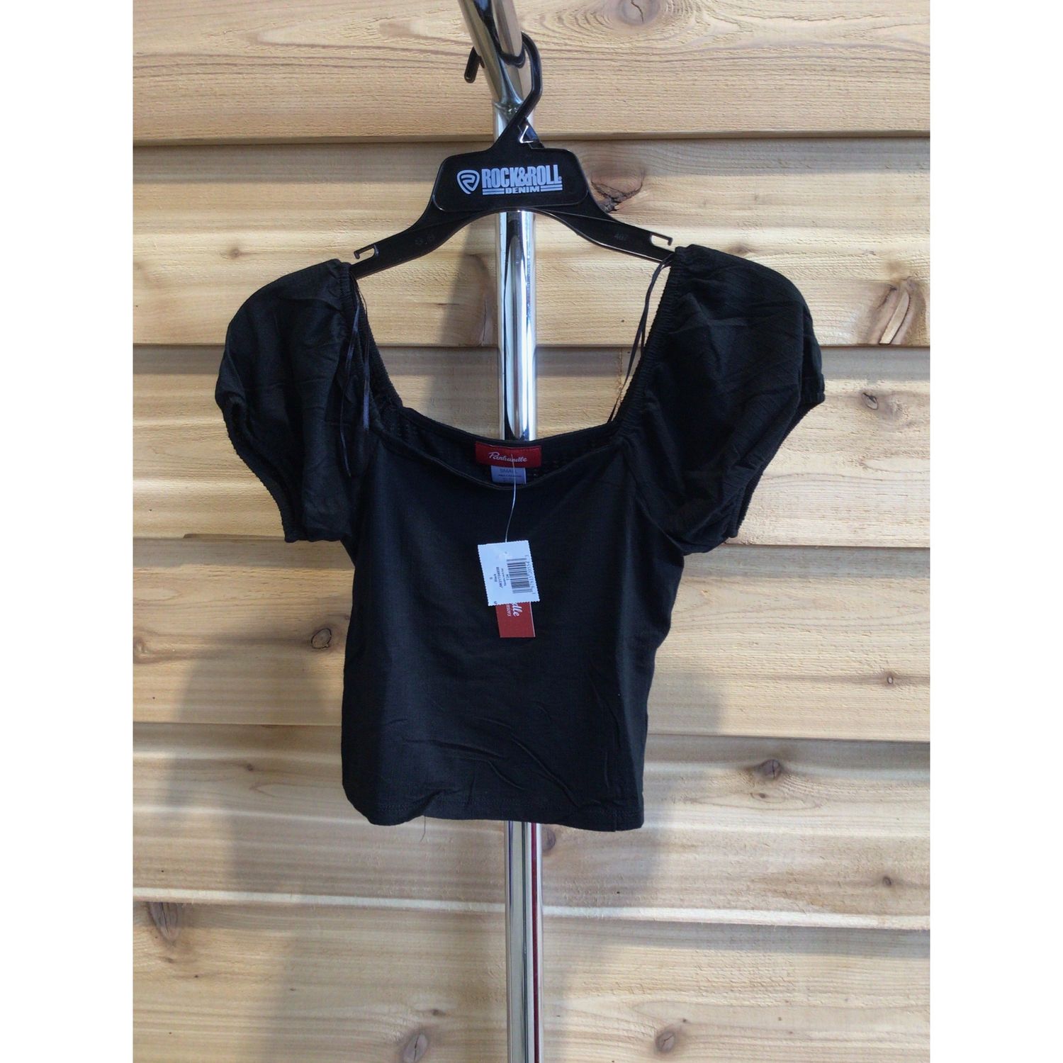 Rock &amp; Roll Women's Square Neck Top - Black
