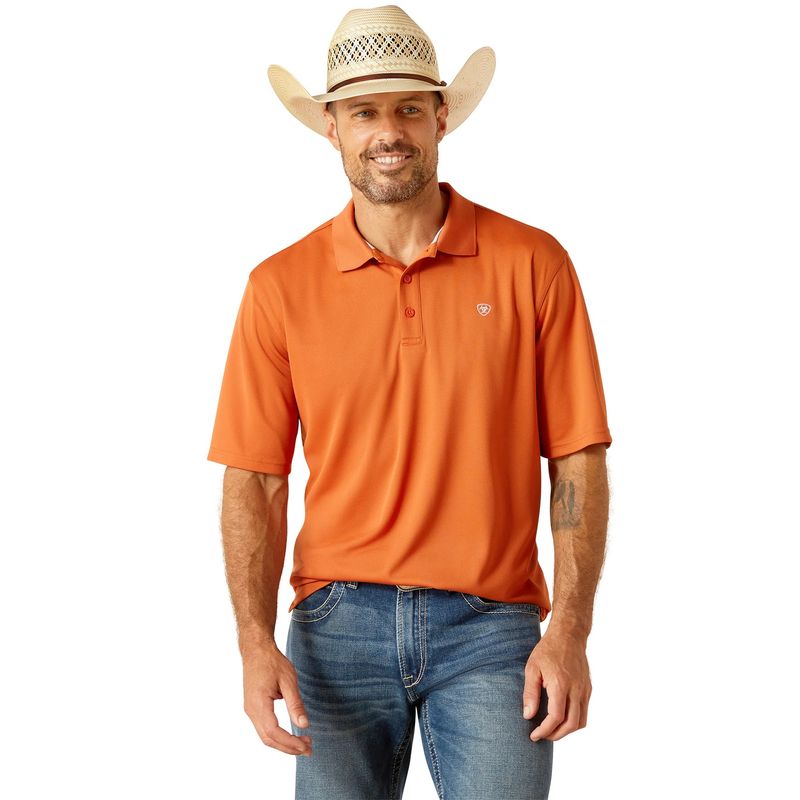 Ariat Men's Polo Short Sleeve Shirt - Foxes
