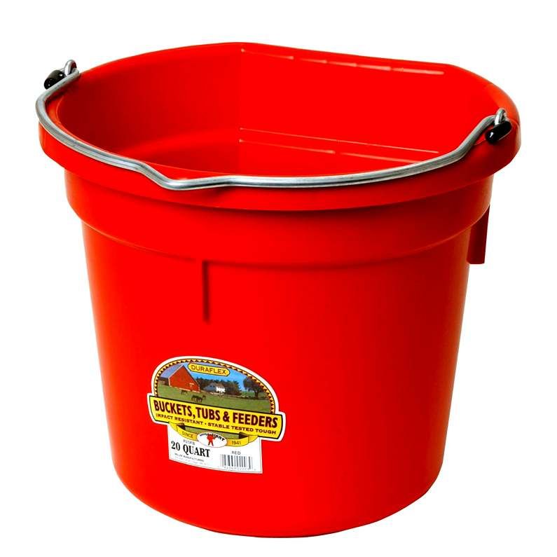 Flat Back 20 Quart Bucket