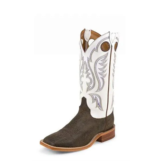 Justin Mens Classic Western Boot - Chocolate Bisonte, Size: 7