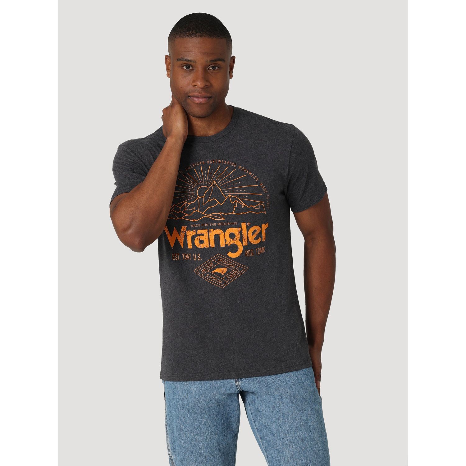 Wrangler Mens Graphic Tee Scenic Outdoors