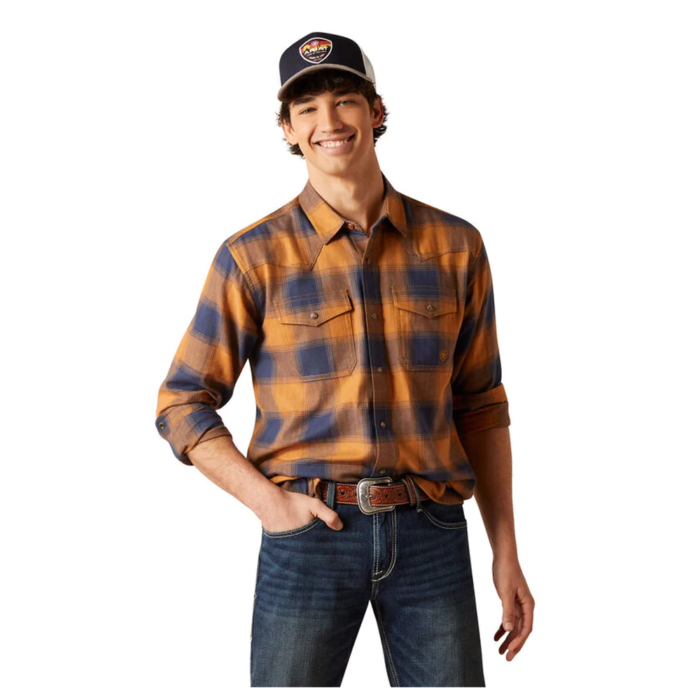 Ariat Men's Hamilton Snap Long Sleeve Shirt - Comb Honey