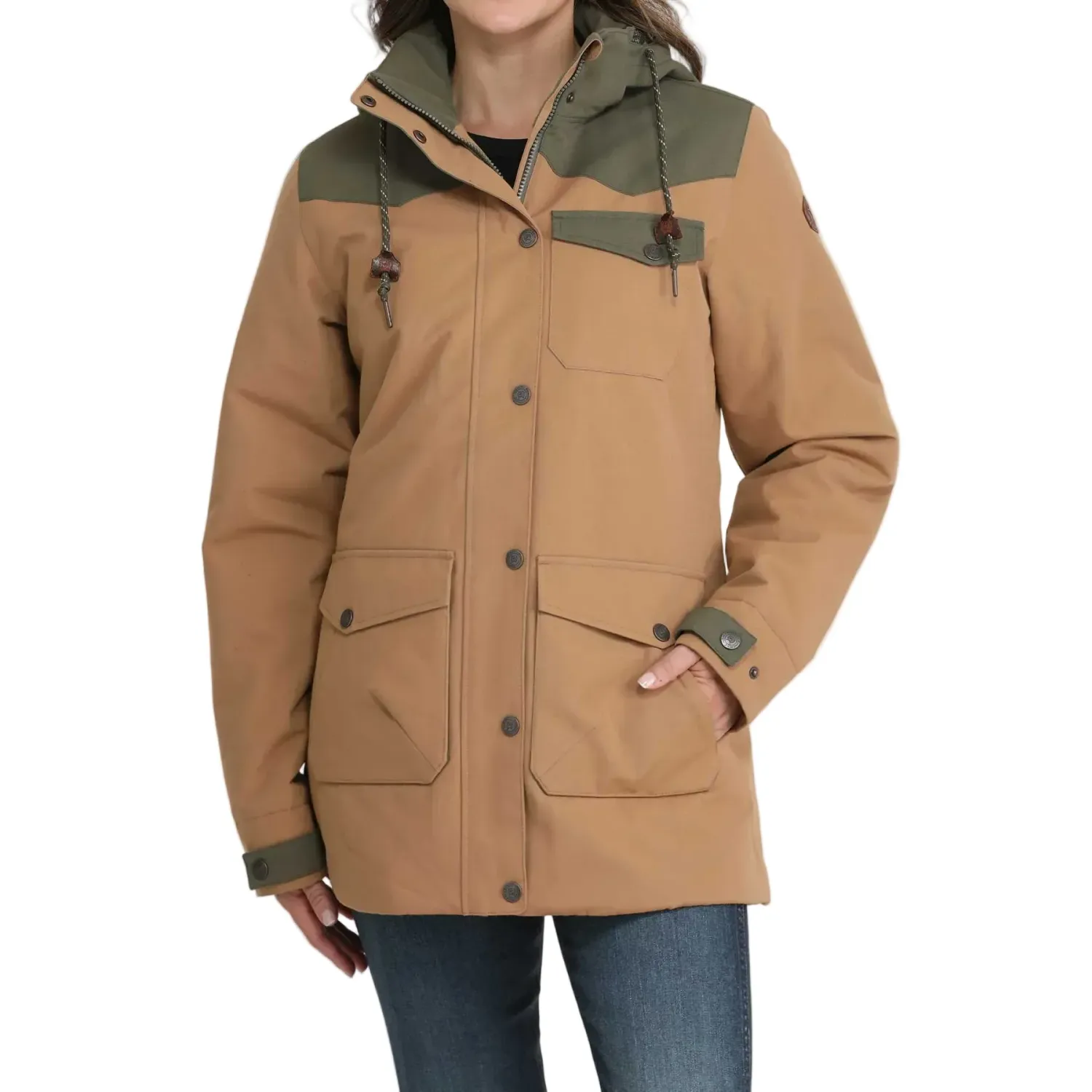 Cinch Women's Long Sleeve Barn Jacket - Brown