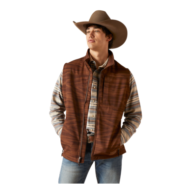 Ariat Men's Logo 2.0 Chimayo Vest - Shaved Chocolate